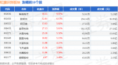 虹膜识别板块2月6日涨491%联创电子领涨主力资金